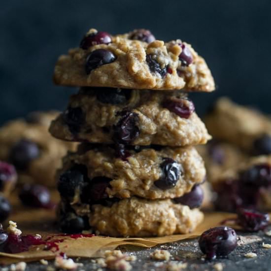 Blueberry Banana Oatmeal Cookies