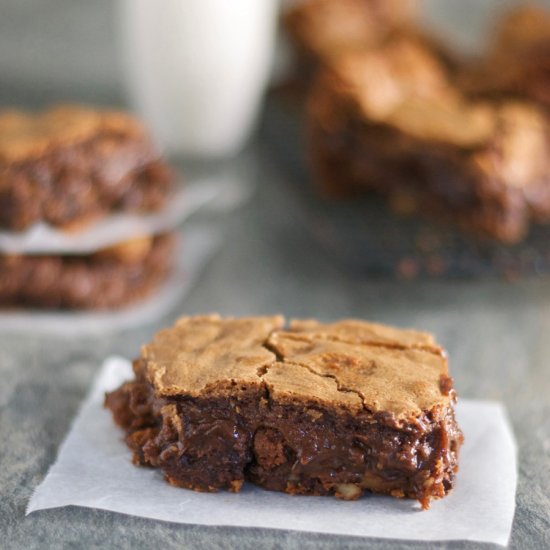 Gluten Free Caramel Nut Brownies