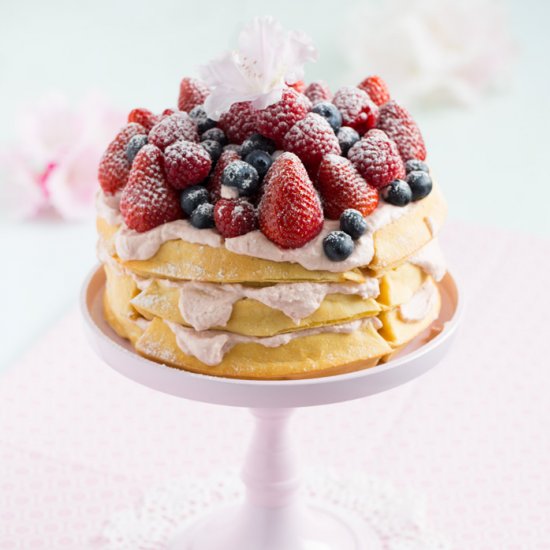 Waffles with Fresh Berries