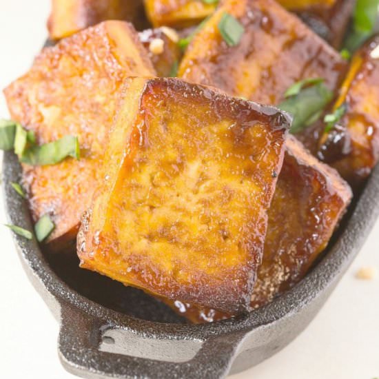 3 Ingredient Spicy BBQ Tofu