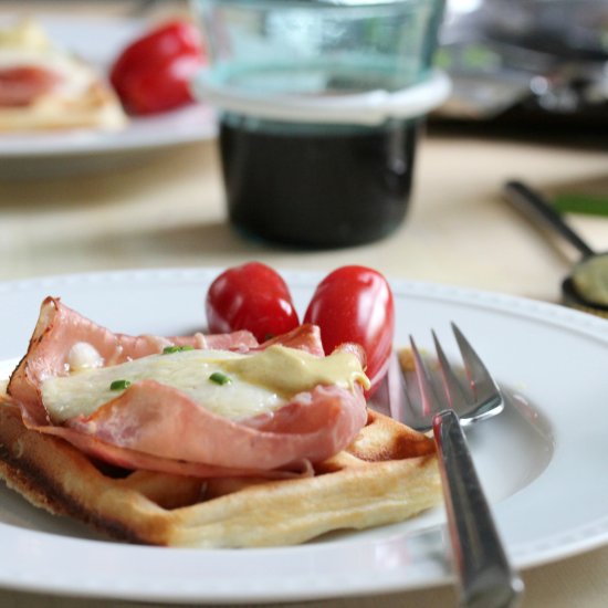 Croque Monsieur Waffles