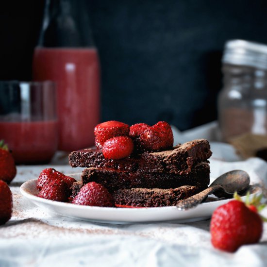 Double Strawberry Brownies