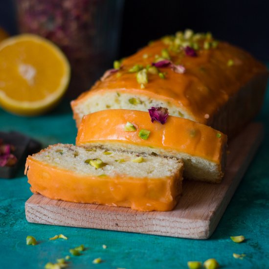 ﻿Pistachio – Rose Loaf Cake