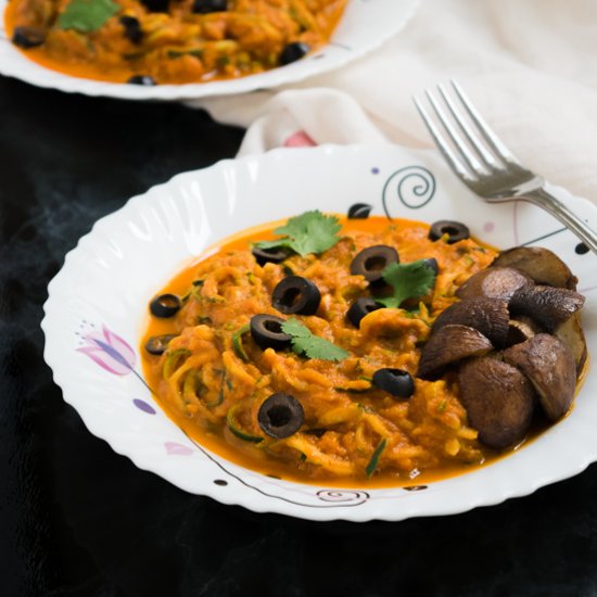 Sun Dried Tomato Courgette Pasta