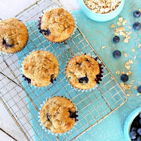 Blueberry Oat Muffins