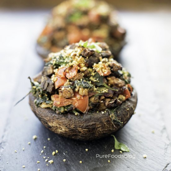 Tempeh Stuffed Mushroom