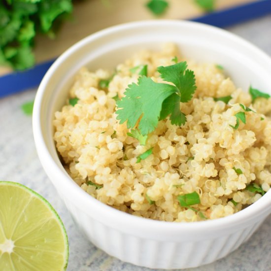 The Easiest Lime Cilantro Quinoa