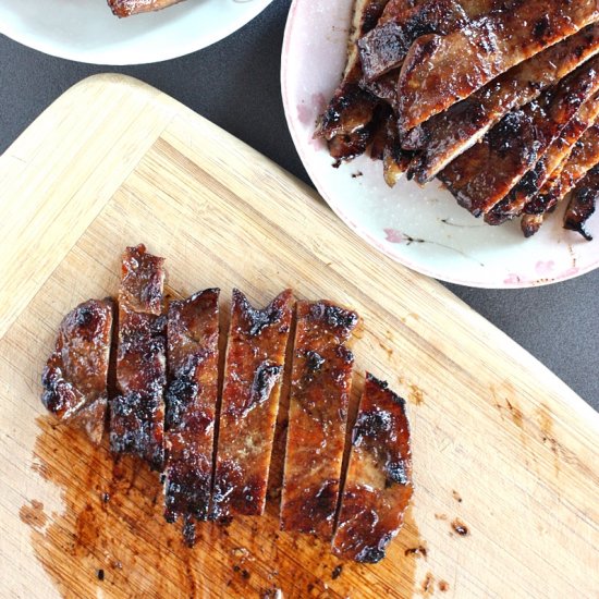 Caramelized pork chops