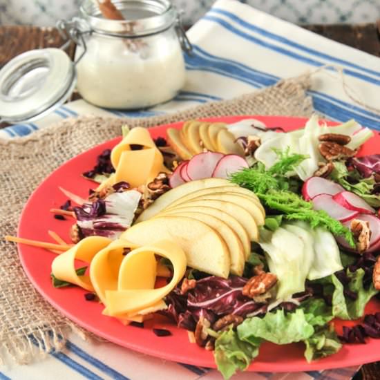 Mixed salad with special dressing