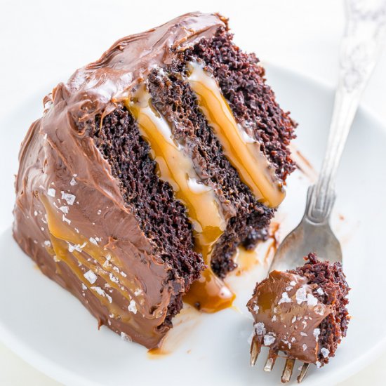 Salted Caramel Chocolate Cake