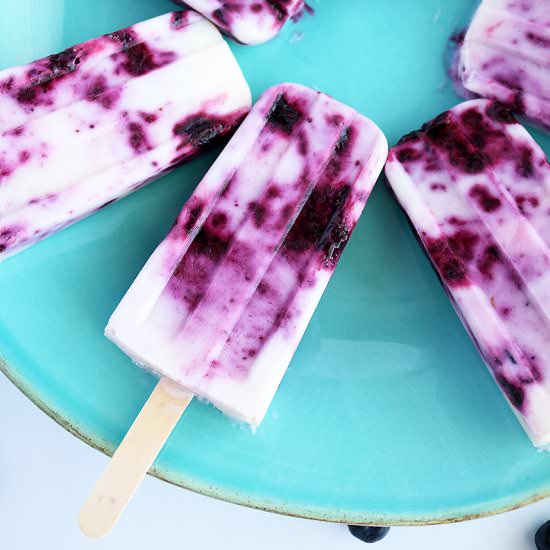 Blueberry Yogurt Popsicle