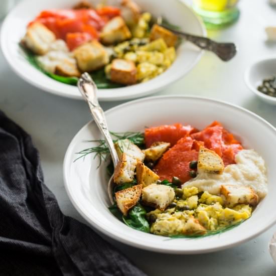 Lox Bagel Breakfast Bowls