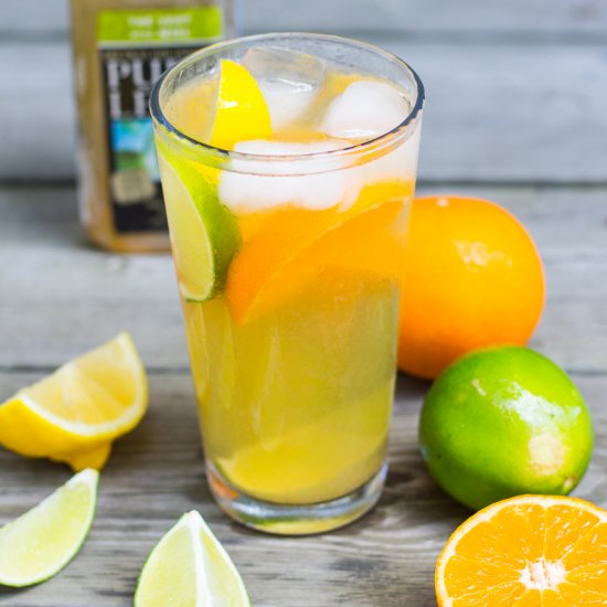 Citrus Iced Green Tea Cocktails