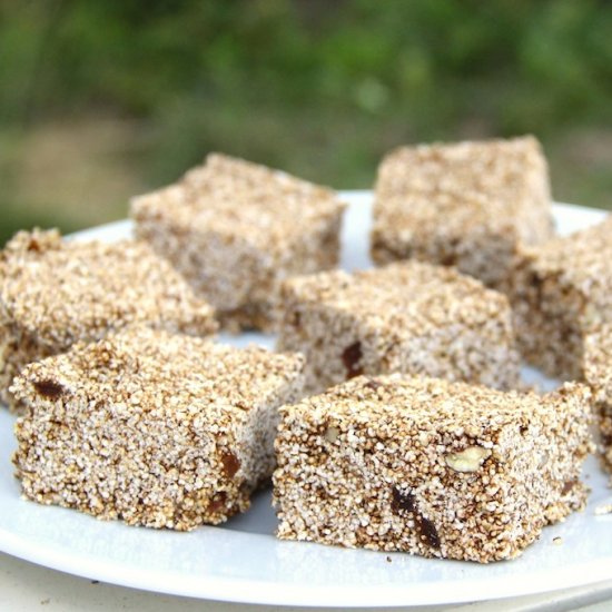 Puffed Amaranth Snack Bars