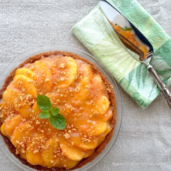 Luscious Peach Amaretti Pie