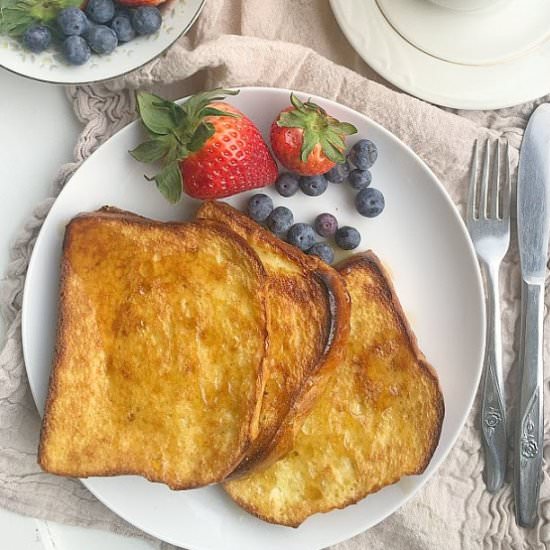 Perfect Pan Baked French Toast