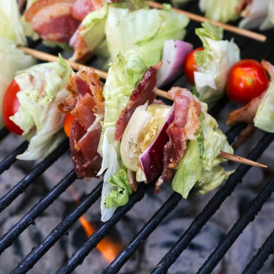 Grilled Wedge Salad Skewers