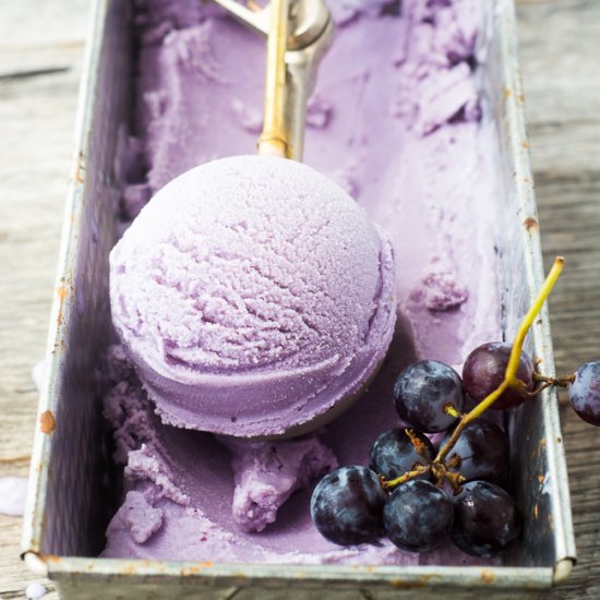 Concord Grape Frozen Yogurt