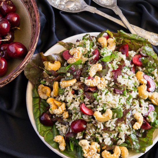 Cherry, Chard & Brown Rice Salad