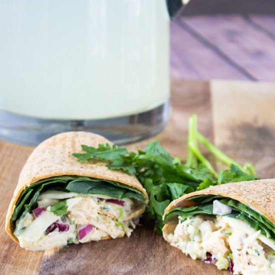 Healthy chicken salad wrap recipe