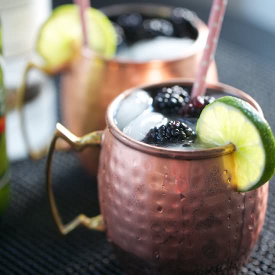 Blackberry Ginger Moscow Mules