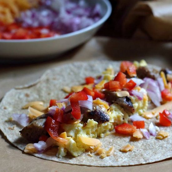 Healthy Breakfast Burritos