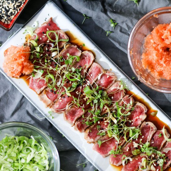 Easy Beef Tataki