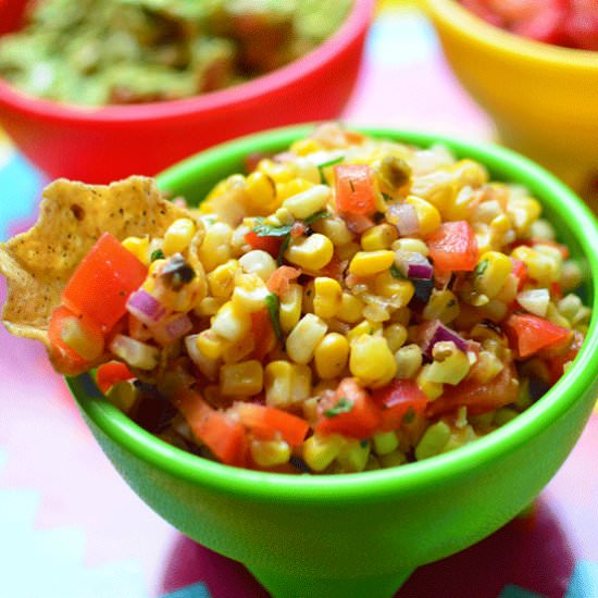 Grilled Corn Salsa