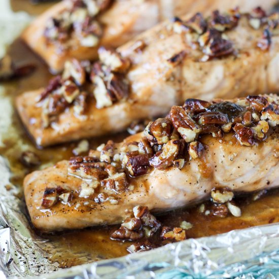 Praline Glazed Salmon