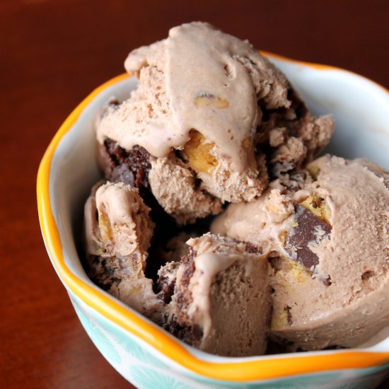 Brownie Peanut Butter Ice Cream