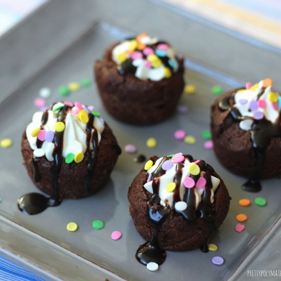 Mini Brownie Cheesecake Bites