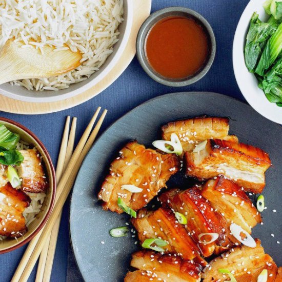 hoisin and honey pork belly