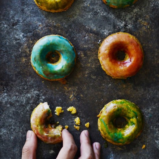 Vegan gluten-free chickpea donuts