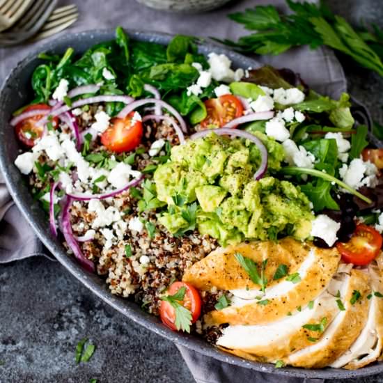 Chicken Quinoa Salad Bowl