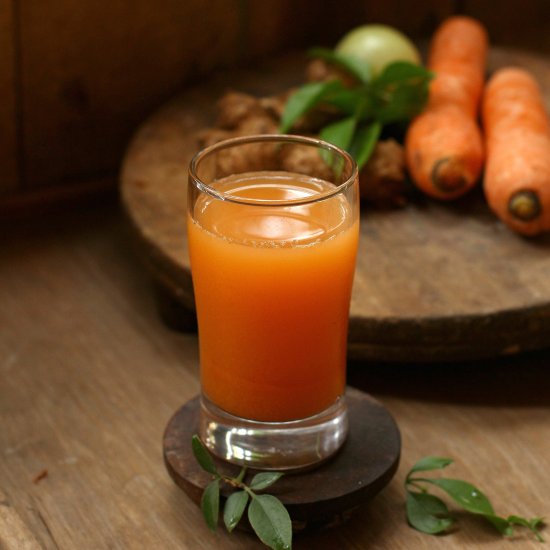 Carrot Gooseberry Ginger drink