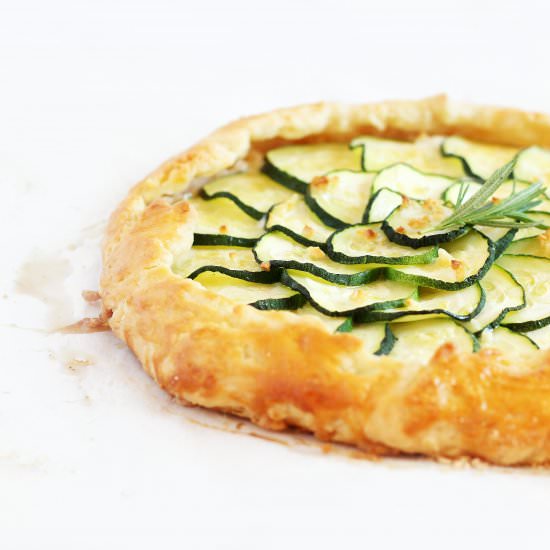 Three Cheese Zucchini Galette