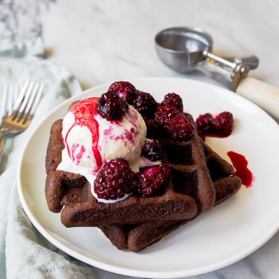 Cake Mix Waffles