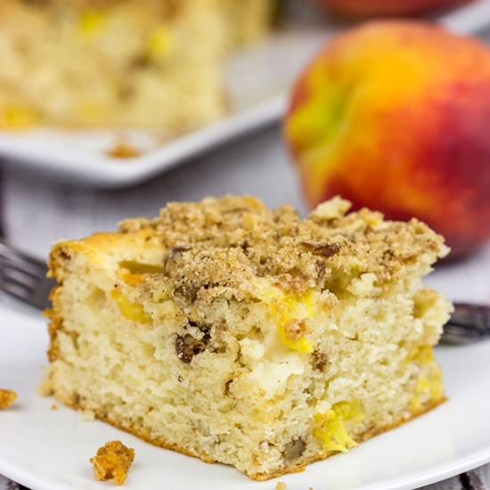 Peach Pecan Coffee Cake