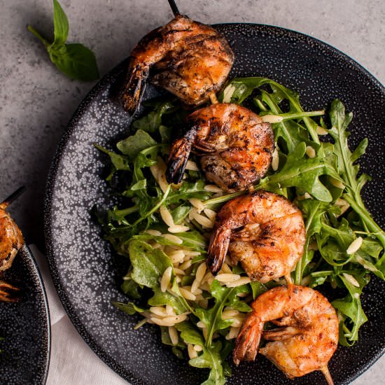 Grilled Shrimp and Orzo Salad