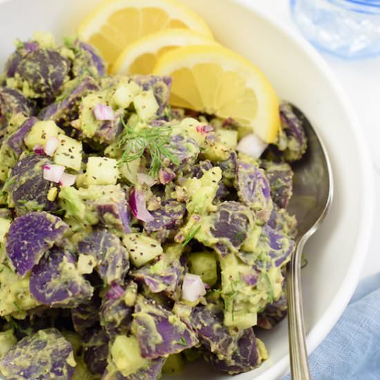 Vegan Purple Potato Salad