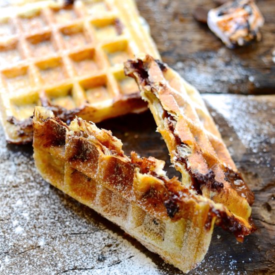 Puff Pastry S’more Waffles