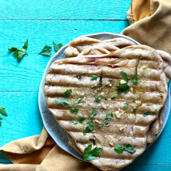 Grilled Garlic Naan Bread