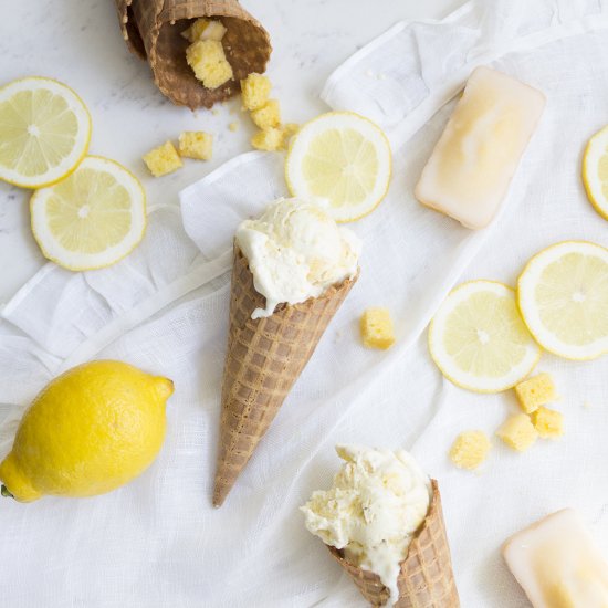 Lemon Cake Ice Cream