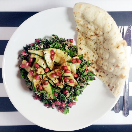 Black Quinoa & Courgette Salad