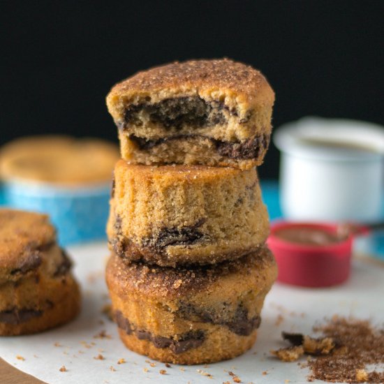 Nutella Stuffed Cinnamon Muffins