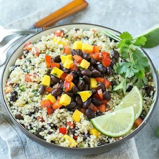 Easy Mango, Quinoa and Black Bean Salad