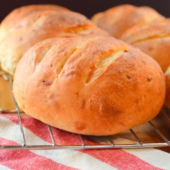 Cheddar Cheese Hamburger Buns