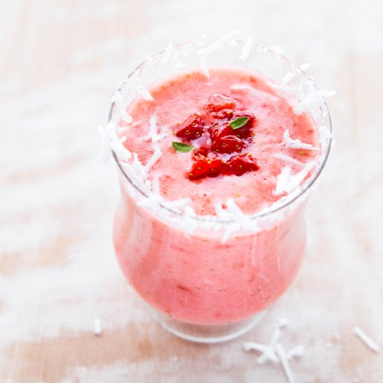 Coconut Water Strawberry Smoothie