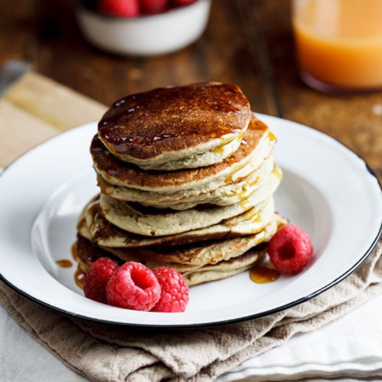 Banana Oat Pancakes