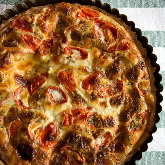 Tomato & Mozzarella Quiche